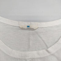 45R/45rpm コットン 切替 七分袖 Ｔシャツ カットソー ホワイト レディース フォーティーファイブアールピーエム【中古】5-0619M∞