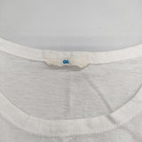 45R/45rpm コットン 切替 七分袖 Ｔシャツ カットソー ホワイト レディース フォーティーファイブアールピーエム【中古】5-0619M∞