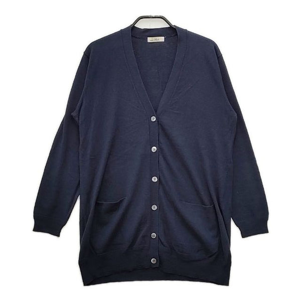 nest Robe 01123-1014 コットン カシミヤ カーディガン ネイビー レディース ネストローブ【中古】5-0619T∞