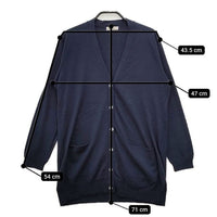 nest Robe 01123-1014 コットン カシミヤ カーディガン ネイビー レディース ネストローブ【中古】5-0619T∞