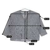 Bisque by nest Robe 03121-3016 ストライプ リネン プルオーバー ブラウス シャツ ホワイト ネイビー レディース ビスク バイ ネストローブ【中古】5-0619M∞