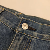 caqu フレンドシップ サルエル ペンシル 26013 デニムパンツ ブルー レディース サキュウ【中古】5-0714G∞