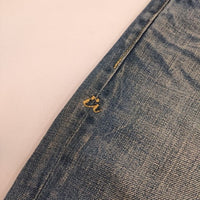 caqu フレンドシップ サルエル ペンシル 26013 デニムパンツ ブルー レディース サキュウ【中古】5-0714G∞