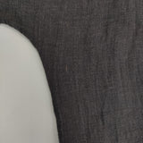 evam eva E141T143 リネン プルオーバー 半袖 天然染め チュニック チャコールグレー レディース エヴァムエヴァ【中古】5-0606S△