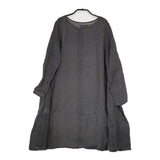 evam eva E131T130 リネン シャツワンピース チュニック グレー レディース エヴァムエヴァ【中古】5-0619M∞