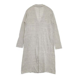 evam eva E121K007 コットンニット 羽織 ガウン ロング丈 カーディガン グレー レディース エヴァムエヴァ【中古】5-0714M∞