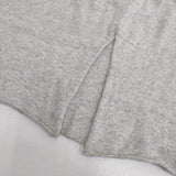 evam eva E121K007 コットンニット 羽織 ガウン ロング丈 カーディガン グレー レディース エヴァムエヴァ【中古】5-0714M∞