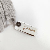 genten コットン 無地 マフラー ストール グレー レディース ゲンテン【中古】5-0605M◎