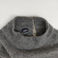 45R/45rpm フェルトKNIT TURTLENECK 定価24200円 ニット タートルネック サイズ2 セーター ニット グレー レディース フォーティーファイブアールピーエム【中古】5-0921T∞