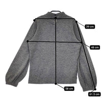 45R/45rpm フェルトKNIT TURTLENECK 定価24200円 ニット タートルネック サイズ2 セーター ニット グレー レディース フォーティーファイブアールピーエム【中古】5-0921T∞