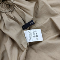 FONCE 3138-10-90008 半袖 シャツワンピース ギャザー コットン サイズ36 ワンピース ベージュ レディース フォンセ【中古】5-0606S△