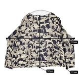 mina perhonen life puzzle ya8491 定価28600円 サイズ38 ウールニットソー カットソー アイボリー グレー レディース ミナペルホネン【中古】5-1116T∞