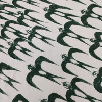 mina perhonen hello swallow aas8013us サイズM 長袖Ｔシャツ カットソー ロンＴ グリーン グレー系 レディース ミナペルホネン【中古】5-0927M∞