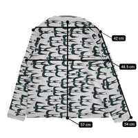 mina perhonen hello swallow aas8013us サイズM 長袖Ｔシャツ カットソー ロンＴ グリーン グレー系 レディース ミナペルホネン【中古】5-0927M∞