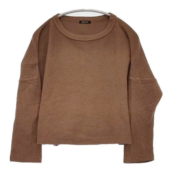 R&D.M.Co- コットンカシミヤ カットソー ブラウン レディース オールドマンズテーラー【中古】5-0911M∞