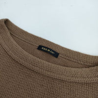 R&D.M.Co- コットンカシミヤ カットソー ブラウン レディース オールドマンズテーラー【中古】5-0911M∞