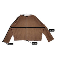 R&D.M.Co- コットンカシミヤ カットソー ブラウン レディース オールドマンズテーラー【中古】5-0911M∞