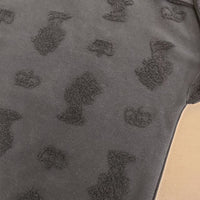 R&D.M.Co- J.Q.E JACQUARD QUEEN ELIZABETH 長袖Ｔシャツ カットソー ロンＴ ネイビー レディース オールドマンズテーラー【中古】5-0911M∞
