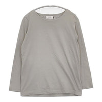 atelier naruse na-T07001 コットン 長袖Ｔシャツ カットソー ロンＴ グレー レディース アトリエナルセ【中古】5-0911M∞
