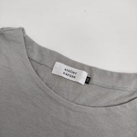atelier naruse na-T07001 コットン 長袖Ｔシャツ カットソー ロンＴ グレー レディース アトリエナルセ【中古】5-0911M∞