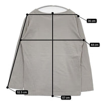 atelier naruse na-T07001 コットン 長袖Ｔシャツ カットソー ロンＴ グレー レディース アトリエナルセ【中古】5-0911M∞