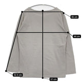 atelier naruse na-T07001 コットン 長袖Ｔシャツ カットソー ロンＴ グレー レディース アトリエナルセ【中古】5-0911M∞