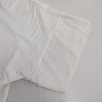 SI-HO SUP プリント フリル袖 スパンコール ビーズ ラメ 蜂 SC-515 半袖Ｔシャツ カットソー ホワイト ブラック レディース シーホースプ【中古】5-0617S△
