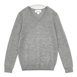 H/standard Vネック ウール セーター ニット グレー レディース アッシュスタンダード【中古】5-1026T∞