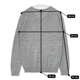 H/standard Vネック ウール セーター ニット グレー レディース アッシュスタンダード【中古】5-1026T∞