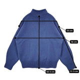 23区 MY STANDARD ロールネック カシミヤ混 羊毛 kr23 bw2503 セーター ニット ブルー レディース 23区【中古】5-1101T∞