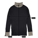 INED リブタートルネック セーター ニット ブラック レディース イネド【中古】5-0921T∞