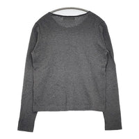 evam eva クルーネック コットン E111K015 カーディガン グレー レディース エヴァムエヴァ【中古】5-0911M∞