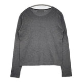 evam eva クルーネック コットン E111K015 カーディガン グレー レディース エヴァムエヴァ【中古】5-0911M∞