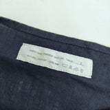 NATURAL LAUNDRY ボートネック リネン 麻100％ 753T-03 ブラウス シャツ ネイビー レディース ナチュラルランドリー【中古】5-0617S△