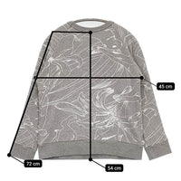 si-si-si comfort プリント トレーナー スウェット グレー レディース スースースーコンフォート【中古】5-0911M∞