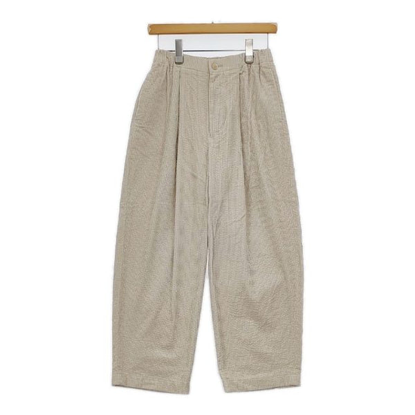 babaghuri J0524FP541 コットン 日本製 コーデュロイ パンツ ベージュ レディース ババグーリ【中古】5-0821T∞