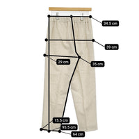 ARTS&SCIENCE 0213-L300B-3121 ヤクウールイージーパンツ サイズ2 パンツ オフホワイト レディース アーツ&サイエンス【中古】5-0920T♪