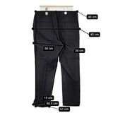 ARTS&SCIENCE 073-U380-344 ウール混 イージー パンツ ブラック レディース アーツ&サイエンス【中古】5-1026T∞