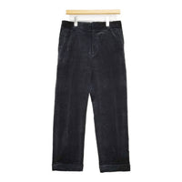 MARGARET HOWELL 578-1243002 8 WALE CORDUROY コーデュロイ トラウザー パンツ 21AW ブラック レディース マーガレットハウエル【中古】5-0921T∞