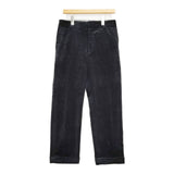 MARGARET HOWELL 578-1243002 8 WALE CORDUROY コーデュロイ トラウザー パンツ 21AW ブラック レディース マーガレットハウエル【中古】5-0921T∞