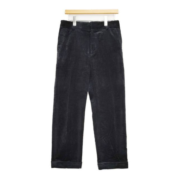 MARGARET HOWELL 578-1243002 8 WALE CORDUROY コーデュロイ トラウザー パンツ 21AW ブラック レディース マーガレットハウエル【中古】5-0921T∞