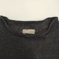 MARGARET HOWELL 578-8163007 サイズ2 リネン ボトルネック ニット ネイビー レディース マーガレットハウエル【中古】5-0805M♪