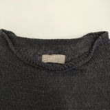 MARGARET HOWELL 578-8163007 サイズ2 リネン ボトルネック ニット ネイビー レディース マーガレットハウエル【中古】5-0805M♪