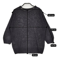 MARGARET HOWELL 578-8163007 サイズ2 リネン ボトルネック ニット ネイビー レディース マーガレットハウエル【中古】5-0805M♪