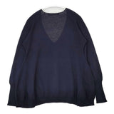 MARNI コットン Vネック イタリア製 ニット ネイビー レディース マルニ【中古】5-0921M∞