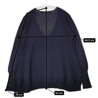 MARNI コットン Vネック イタリア製 ニット ネイビー レディース マルニ【中古】5-0921M∞