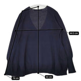 MARNI コットン Vネック イタリア製 ニット ネイビー レディース マルニ【中古】5-0921M∞