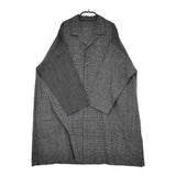 babaghuri J0533FB353 コットン チェック インド製 チュニック オープンカラーシャツ ブラック ホワイト レディース ババグーリ【中古】5-0805M♪