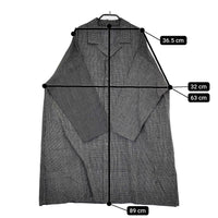 babaghuri J0533FB353 コットン チェック インド製 チュニック オープンカラーシャツ ブラック ホワイト レディース ババグーリ【中古】5-0805M♪