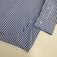 TICCA ワイドシルエット 0221401009 TBBS-009 コットン ストライプ 長袖シャツ ブルー ホワイト レディース ティッカ【中古】5-0911M∞